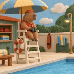 capybara lifeguard