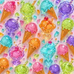 glass ice cream