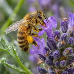 lavender bee