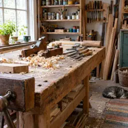 wood bench