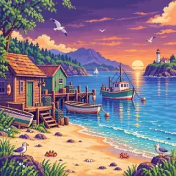 beach shacks
