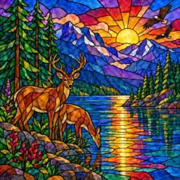 lake sunrise