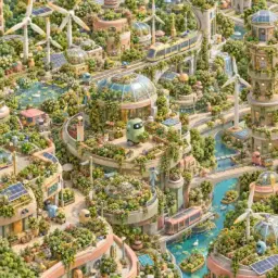 solarpunk city