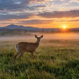 misty deer